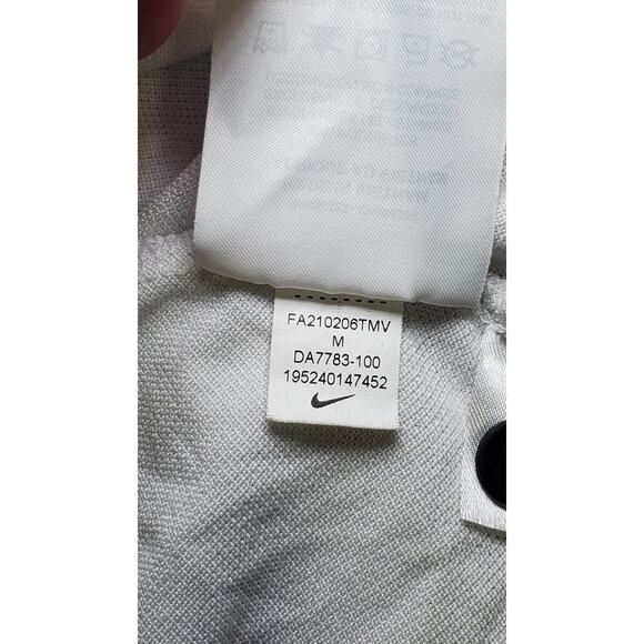 Nike Men's Sz M NBA Los Angeles Clippers Coaches Polo Short Sleeve White C15-8 - Picture 7 of 9